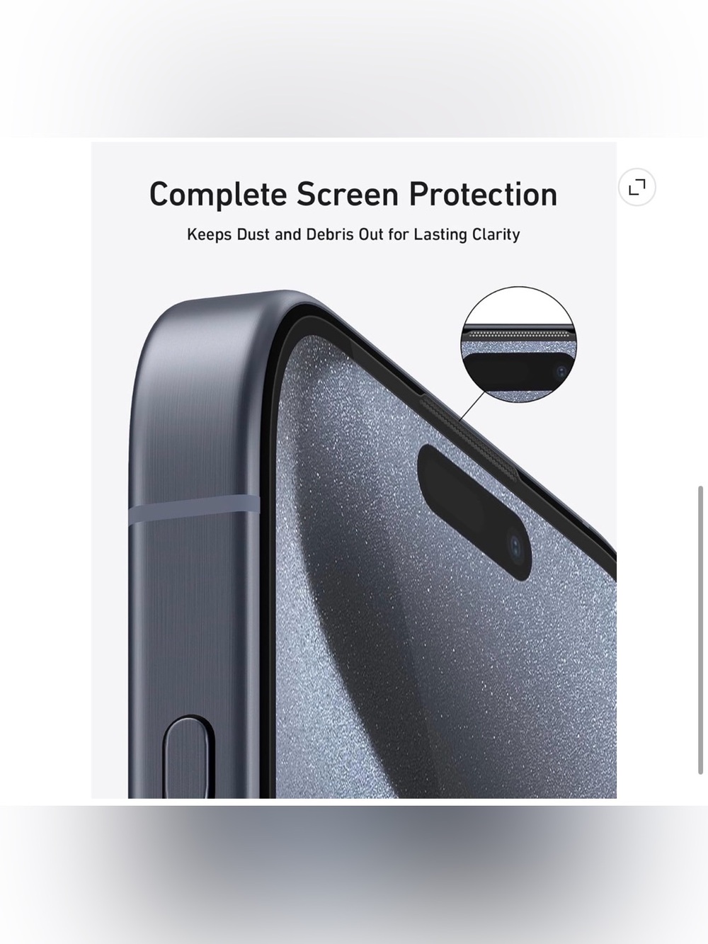 NWT Anker Screen Protector iPhone 16 Plus Tempered Glass 6.7”